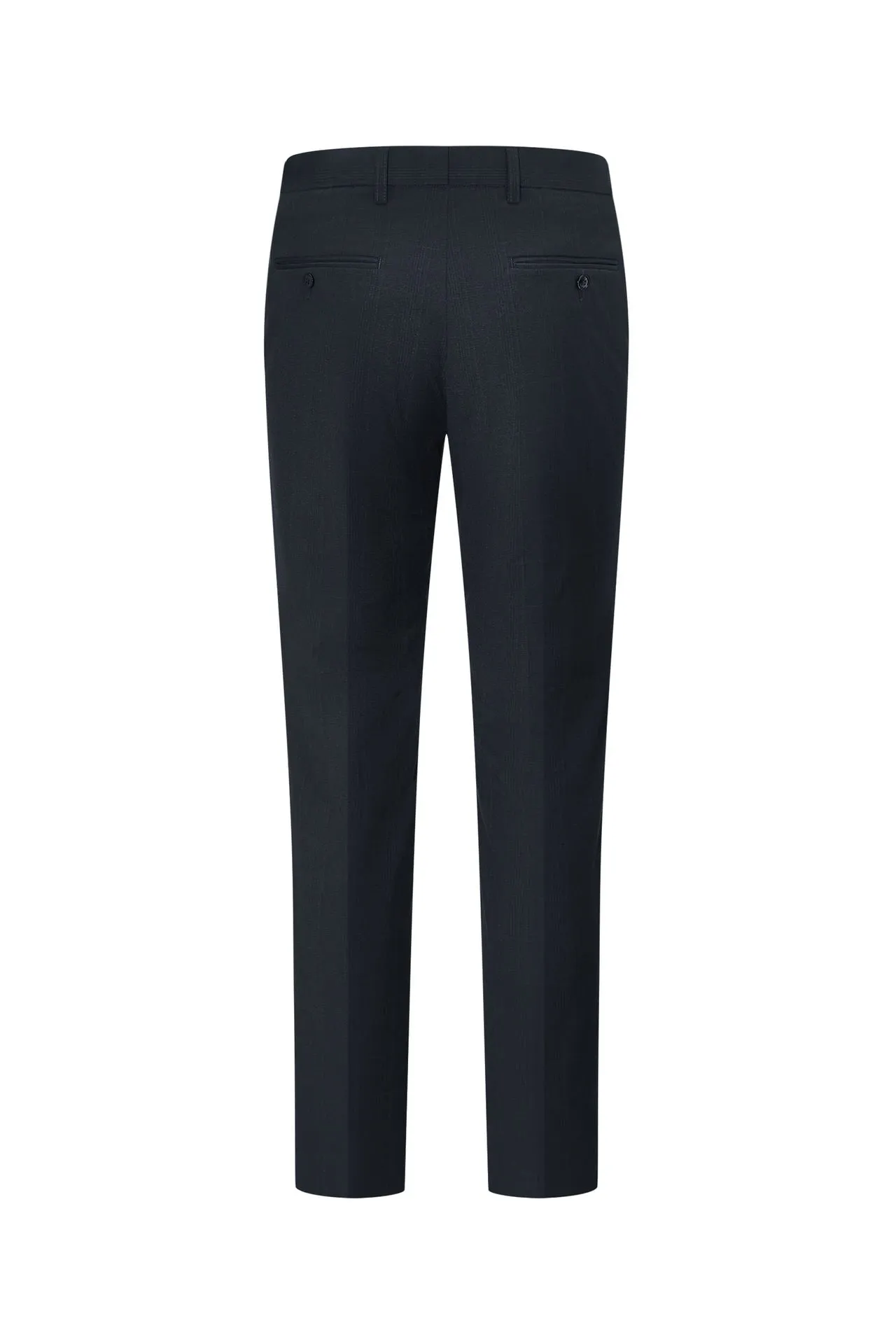 Blended Stretch Check Suit Pants  in Regular Fit