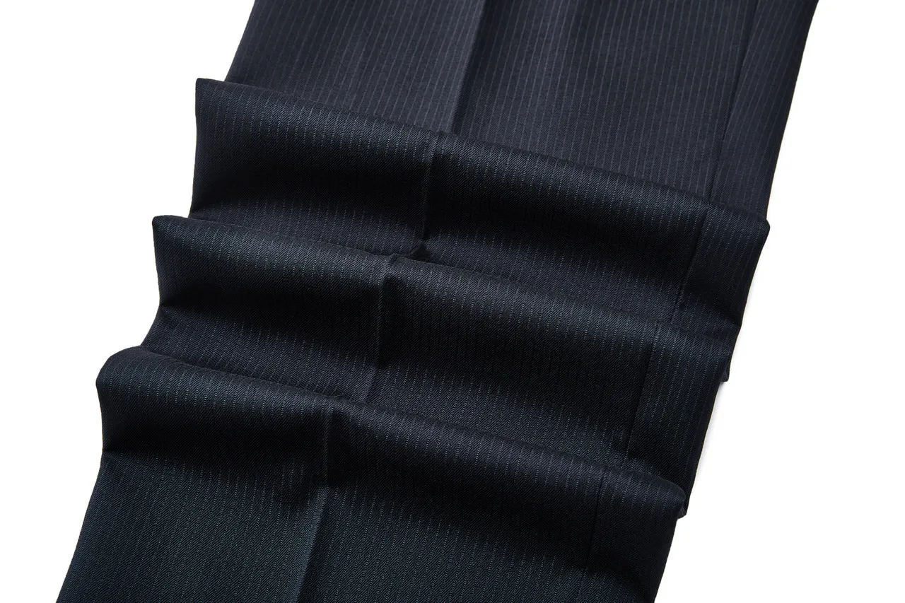 Blended Stretch Stripe Suit Pants  in Tailored Fit