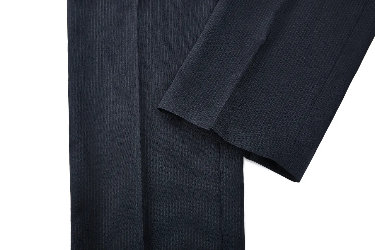 Blended Stretch Stripe Suit Pants  in Tailored Fit