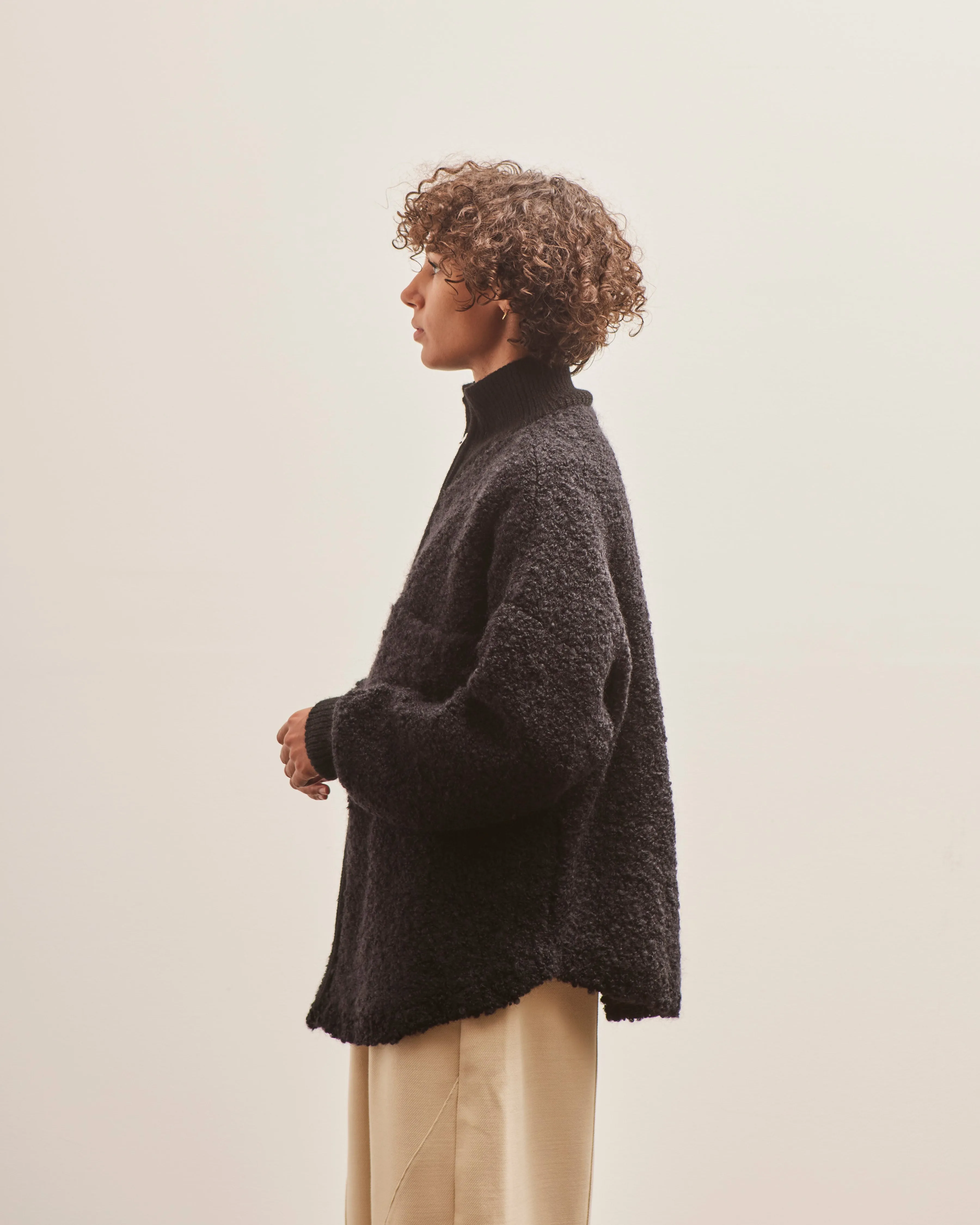 Cordera Wool & Mohair Jacket, Black