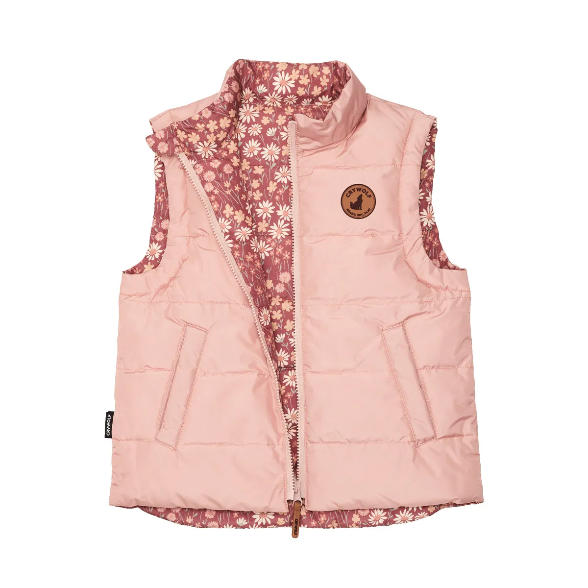 Crywolf Reversible Vest Rosewood Floral