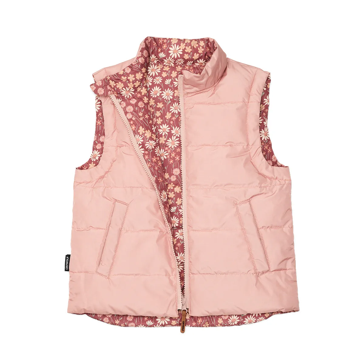 Crywolf Reversible Vest Rosewood Floral