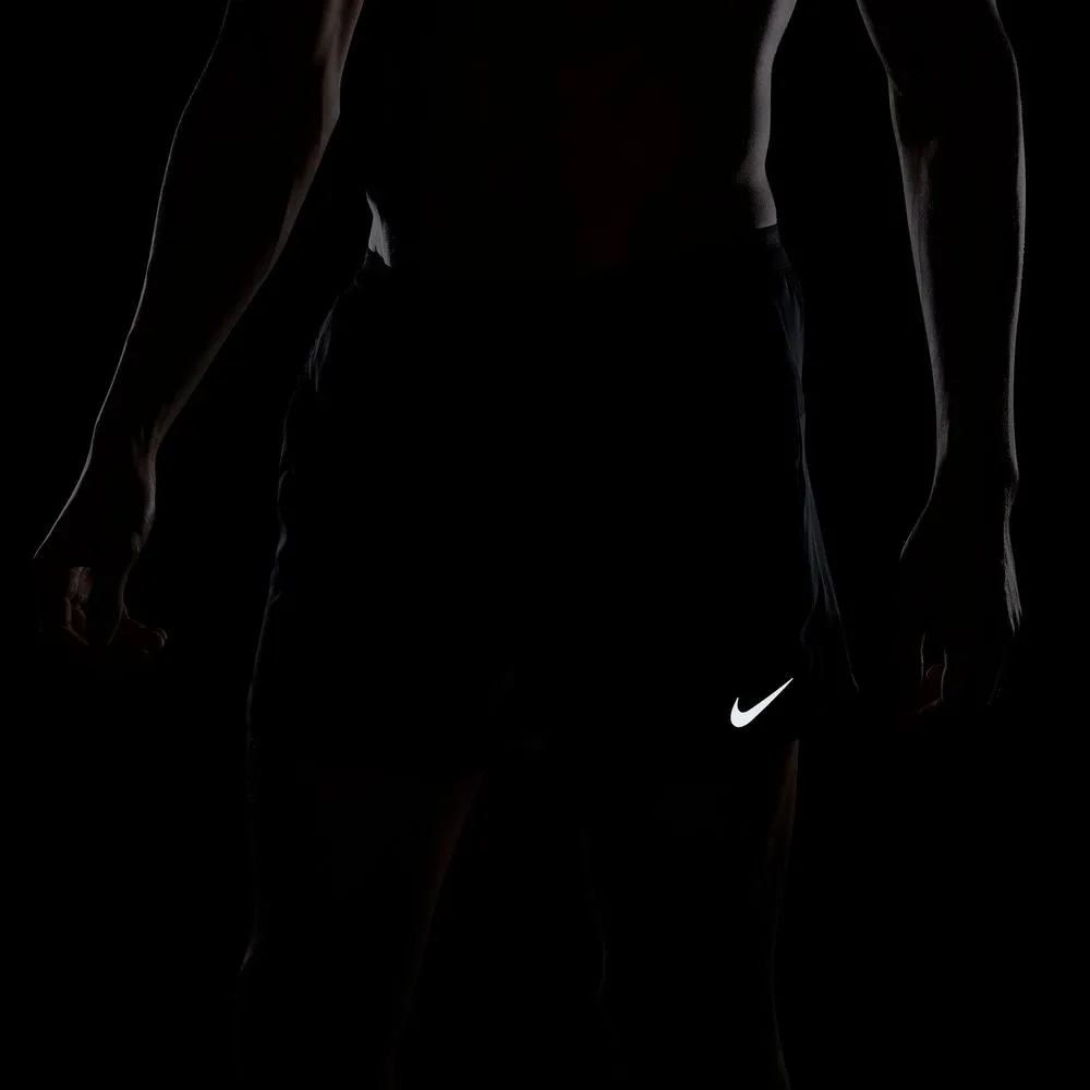Mens Stride Dri-FIT 5 Inch 2-in-1 Running Shorts - Black