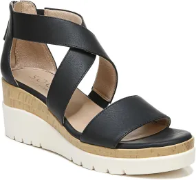 Naturalizer Soul Women's Goodtimes Crisscross Strappy Wedge Sandal